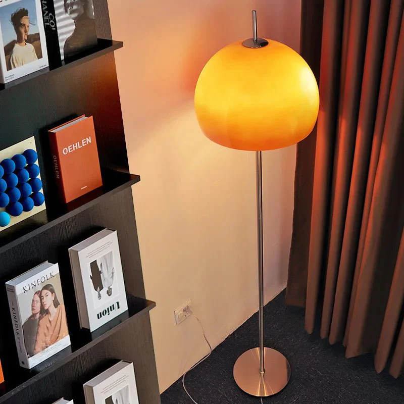 Lampadaire en verre et métal rétro Noudo – Image 2
